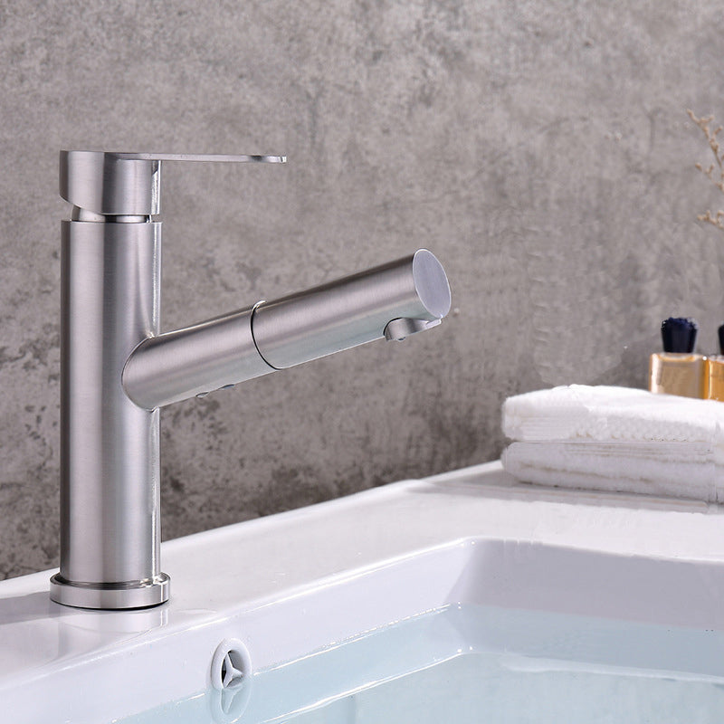 Lisslune | Pull-out Faucet Contemporary Single Lever Faucet with Swivel Spout