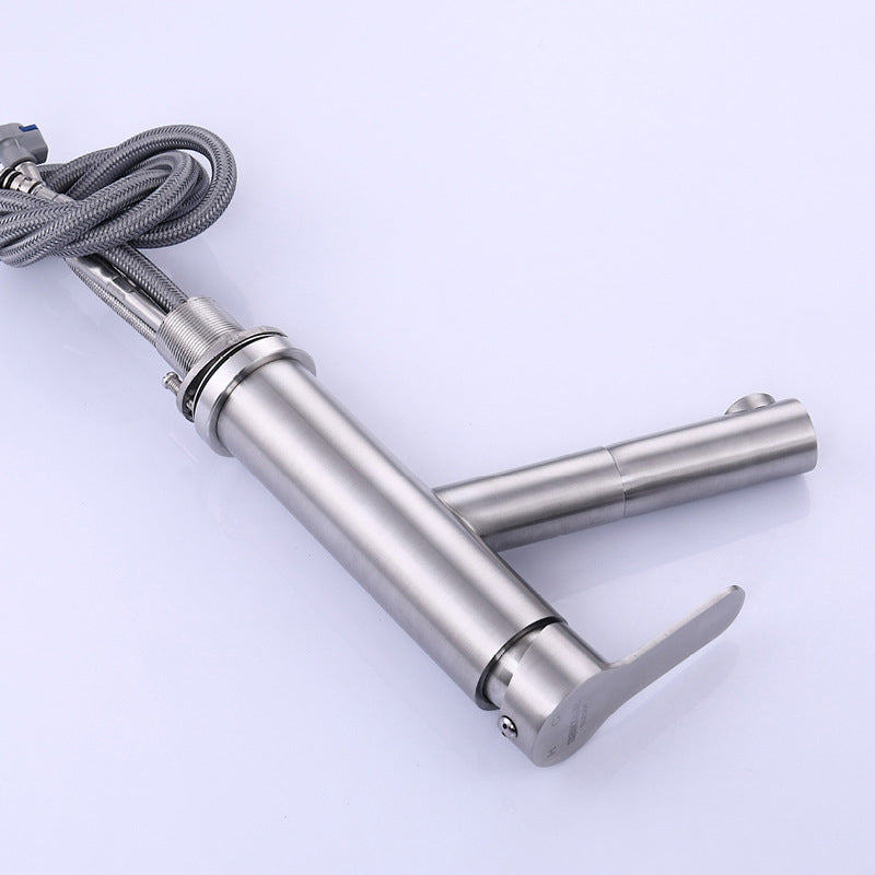 Lisslune | Pull-out Faucet Contemporary Single Lever Faucet with Swivel Spout
