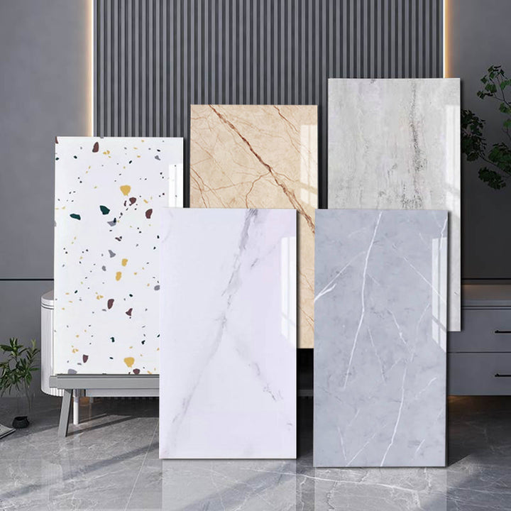 Lisslune | Plastic Peel and Stick Back Wall Single Tile Rectangular Wallpaper