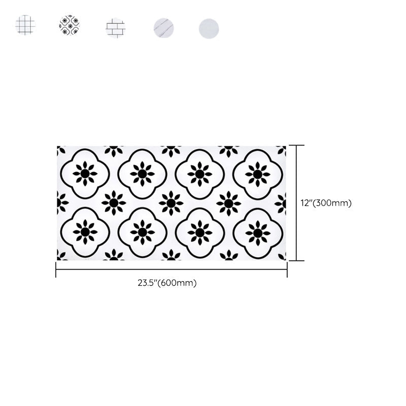 Lisslune | Field Tile Peel and Stick Back Plate Plastic Peel and Stick Back Plate with Waterproof