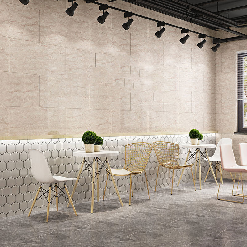Lisslune | Modern PVC Peel and Stick Wall Tile Single Plate Wallpaper with Rectangular Shape