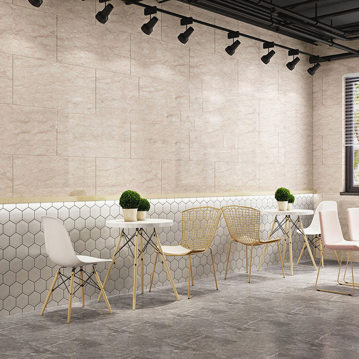 Lisslune | Modern PVC Peel and Stick Wall Tile Single Plate Wallpaper with Rectangular Shape
