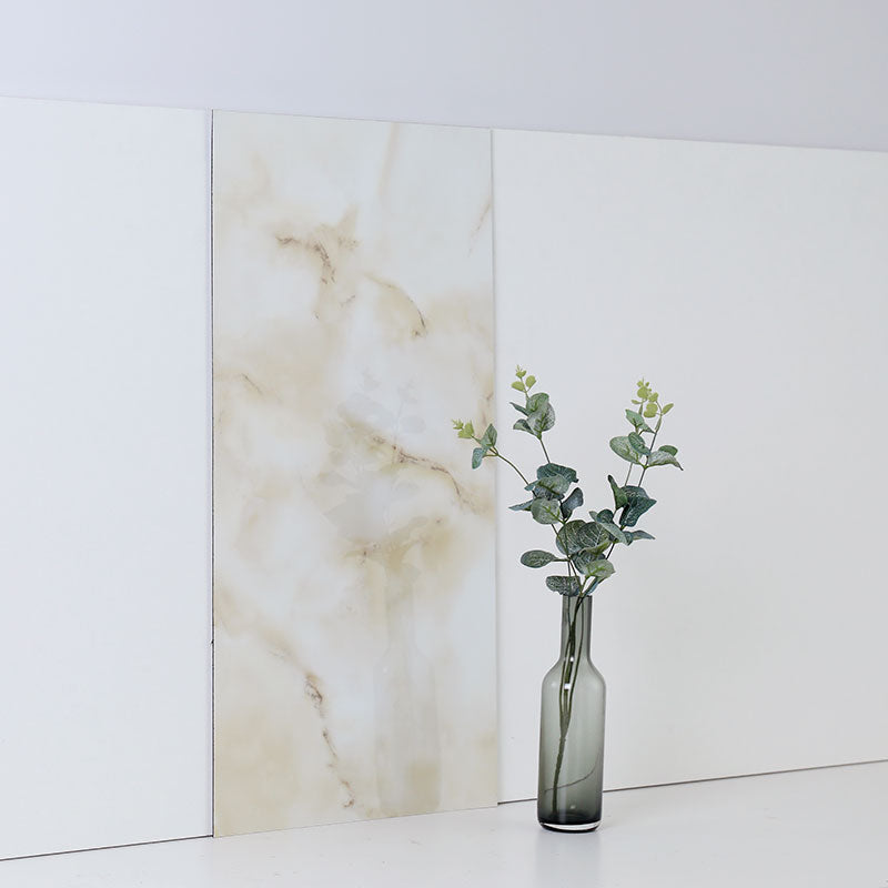 Lisslune | Modern PVC Peel and Stick Wall Tile Single Plate Wallpaper with Rectangular Shape