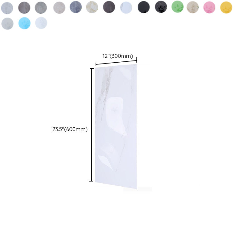 Lisslune | Modern PVC Peel and Stick Wall Tile Single Plate Wallpaper with Rectangular Shape