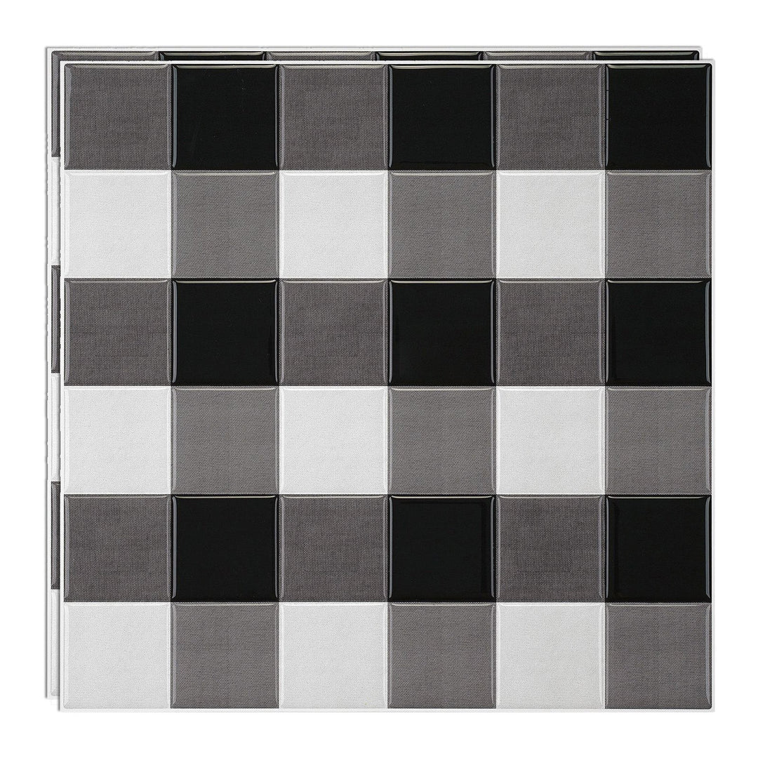 Lisslune | Mosaic tiles for peeling and sticking Modern style wallpaper with square shape