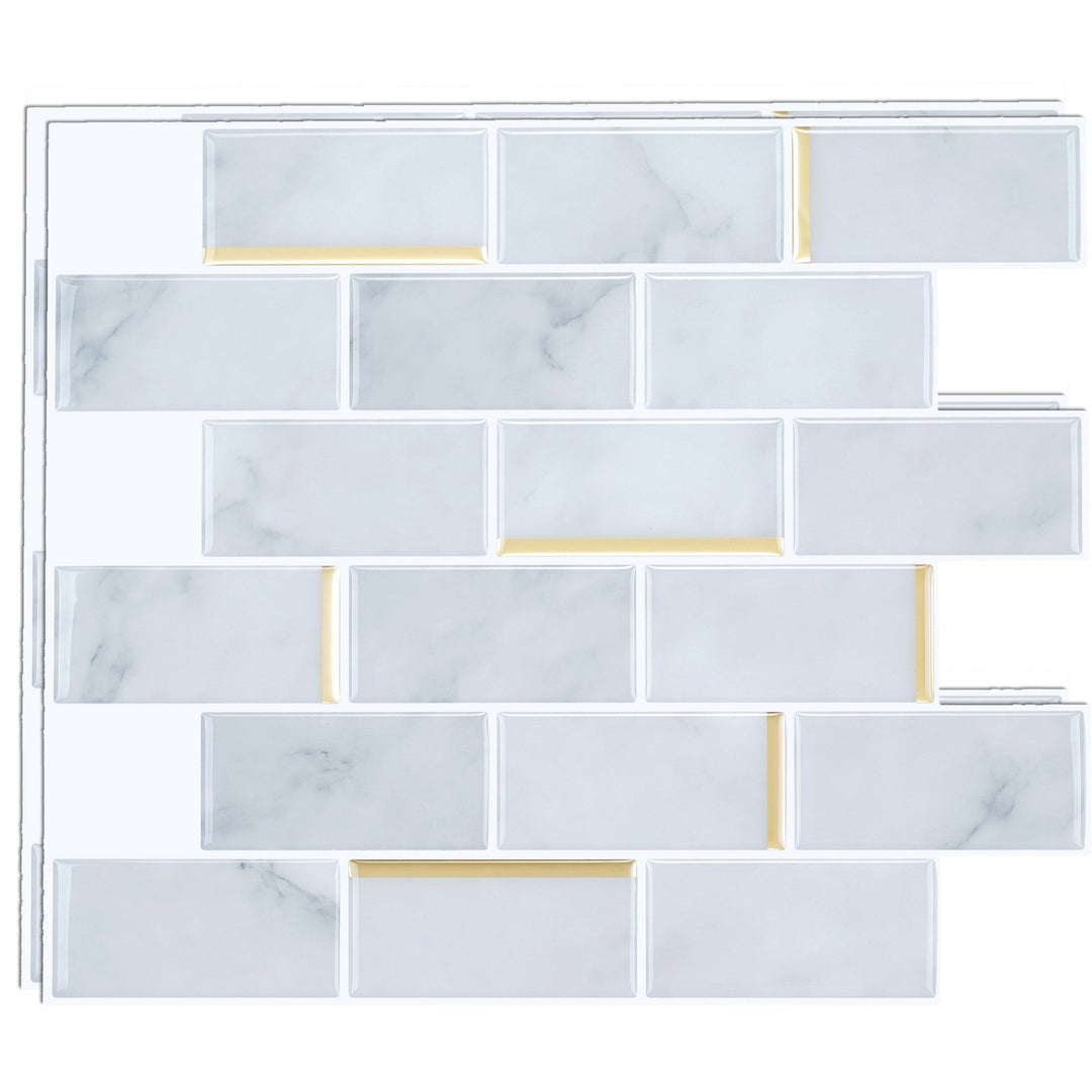 Lisslune | Mosaic tiles for peeling and sticking Modern style wallpaper with square shape