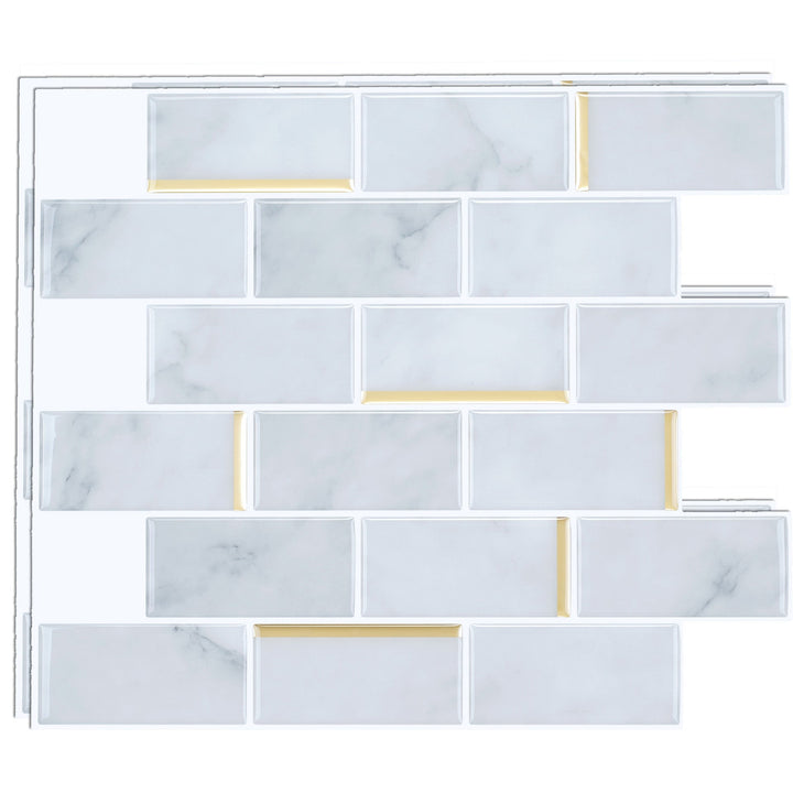 Lisslune | Mosaic tiles for peeling and sticking Modern style wallpaper with square shape