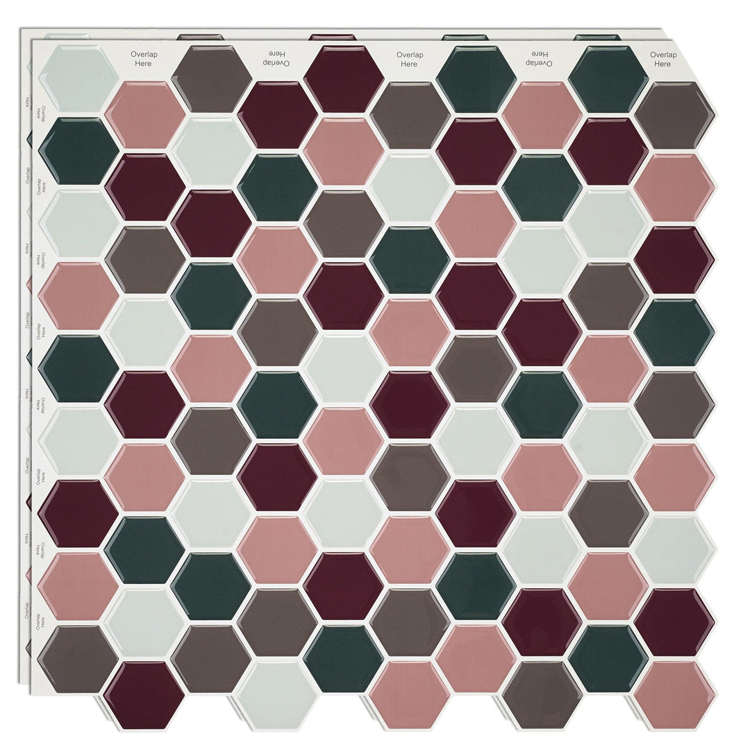 Lisslune | Mosaic tiles for peeling and sticking Modern style wallpaper with square shape