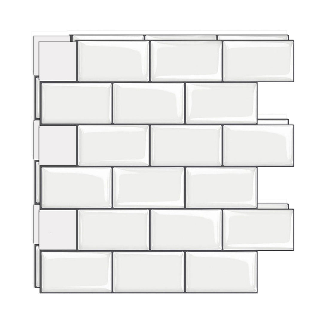 Lisslune | Mosaic tiles for peeling and sticking Modern style wallpaper with square shape