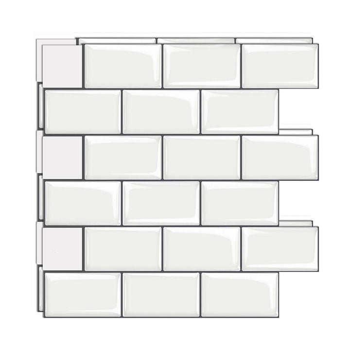 Lisslune | Mosaic tiles for peeling and sticking Modern style wallpaper with square shape