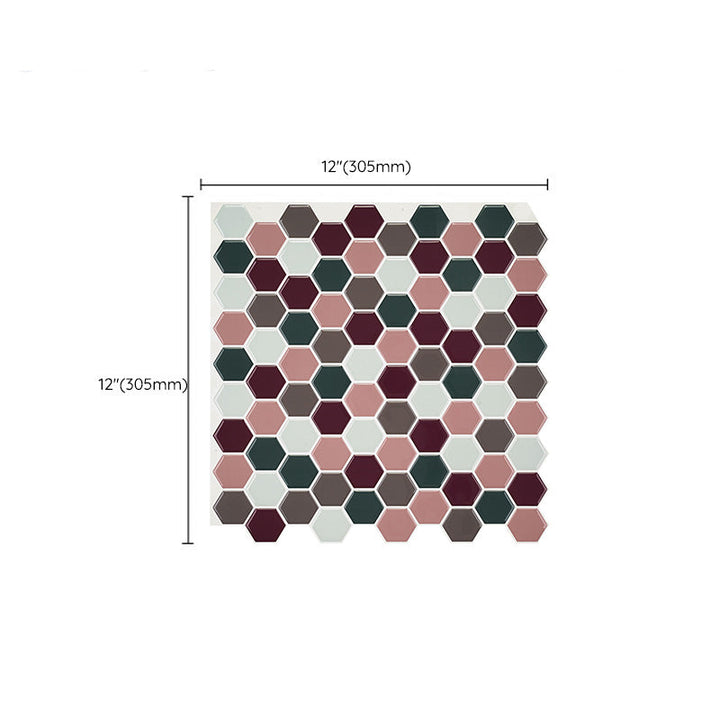 Lisslune | Mosaic tiles for peeling and sticking Modern style wallpaper with square shape