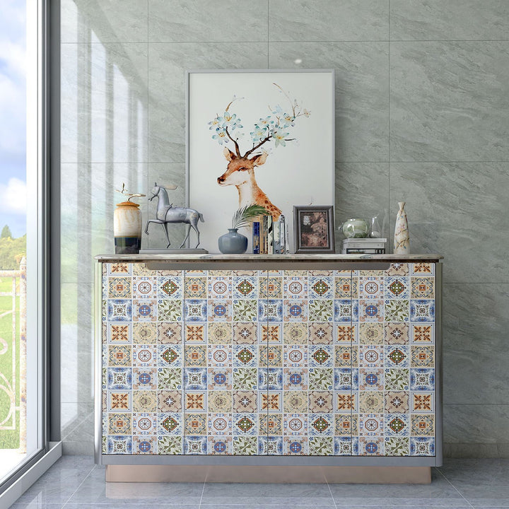 Lisslune | Mosaic Tile Peel and Stick Wall Tile Modern Wallpaper with Waterproof