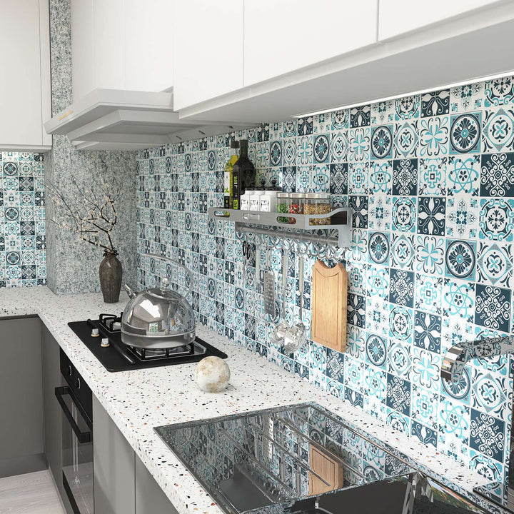 Lisslune | Mosaic Tile Peel and Stick Wall Tile Modern Wallpaper with Waterproof