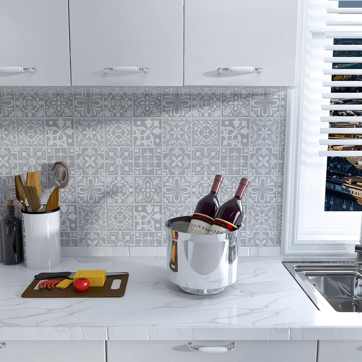 Lisslune | Mosaic Tile Peel and Stick Wall Tile Modern Wallpaper with Waterproof
