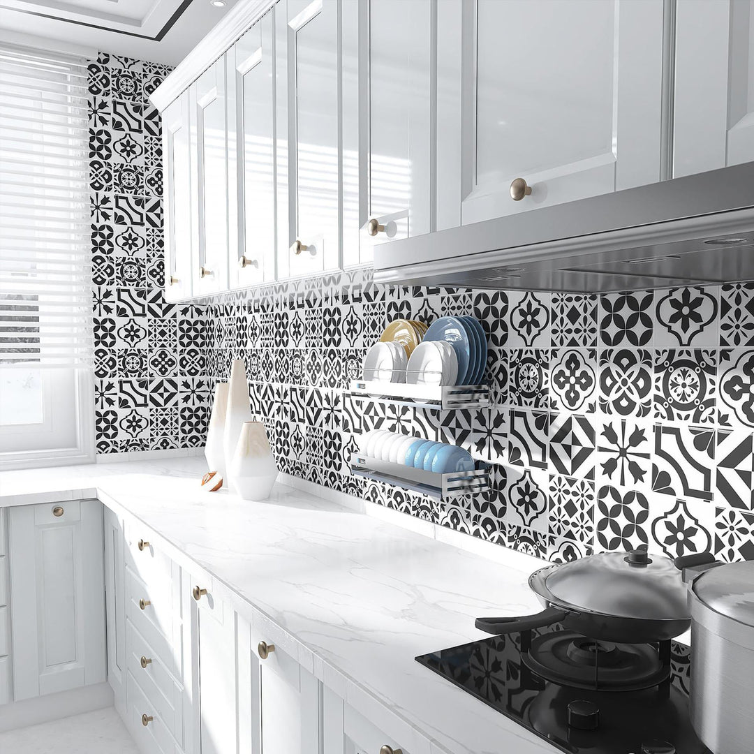 Lisslune | Mosaic Tile Peel and Stick Wall Tile Modern Wallpaper with Waterproof