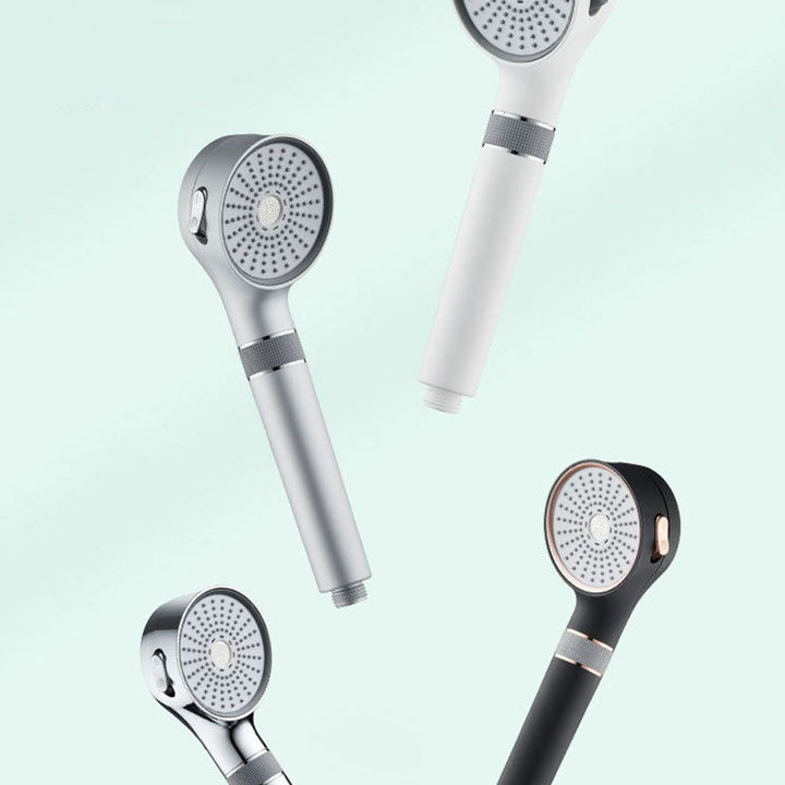 Lisslune | Showerhead 3-Stage Modern Round Plastic Water Filtration Hand Shower