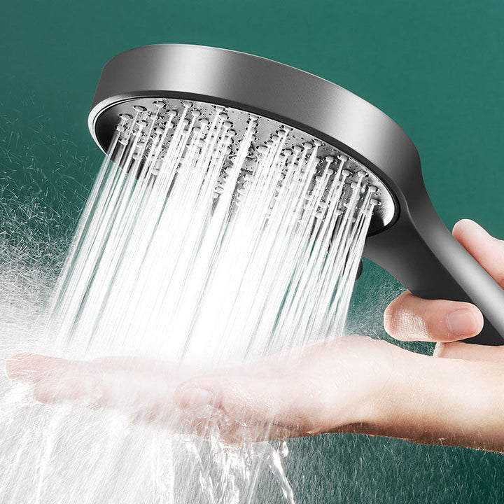 Lisslune | Plastic Hand Shower Round Handheld Showerhead with Self-Cleaning