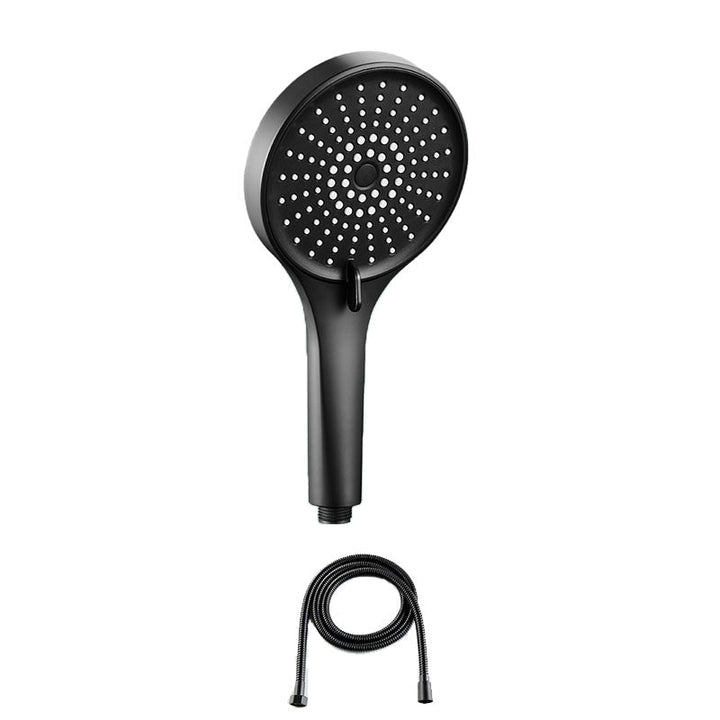 Lisslune | Plastic Hand Shower Round Handheld Showerhead with Self-Cleaning