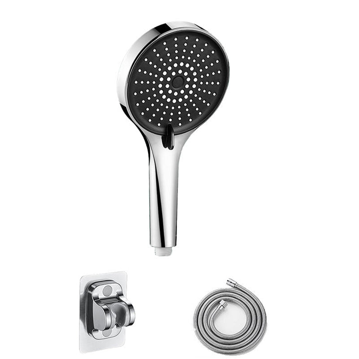 Lisslune | Plastic Hand Shower Round Handheld Showerhead with Self-Cleaning