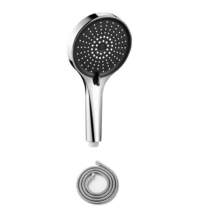 Lisslune | Plastic Hand Shower Round Handheld Showerhead with Self-Cleaning