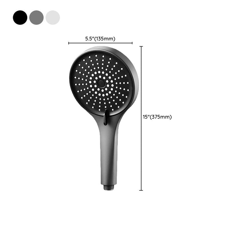 Lisslune | Plastic Hand Shower Round Handheld Showerhead with Self-Cleaning