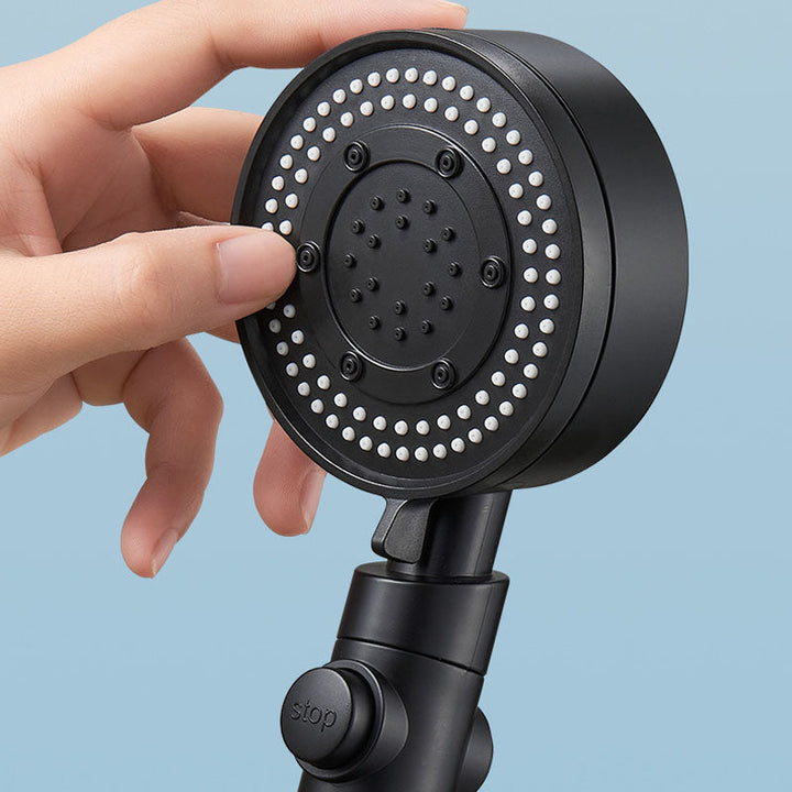 Lisslune | Contemporary Hand Shower Plastic Round Hand Shower with Self-Cleaning