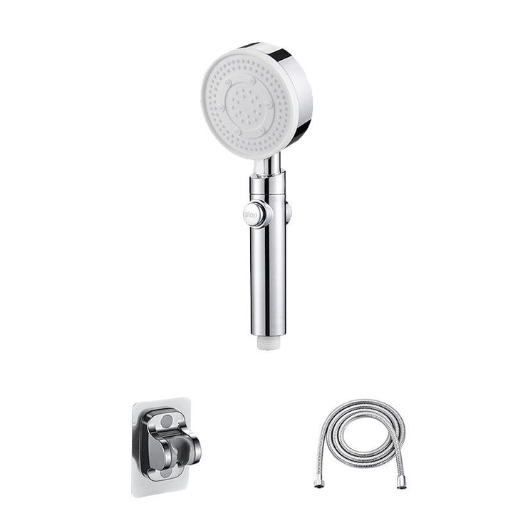 Lisslune | Contemporary Hand Shower Plastic Round Hand Shower with Self-Cleaning