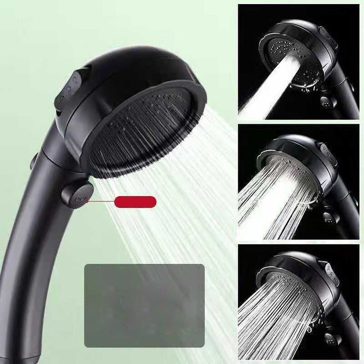 Lisslune | Contemporary Shower Combination Hand Shower Plastic Wall Mount Round Shower Head Combination