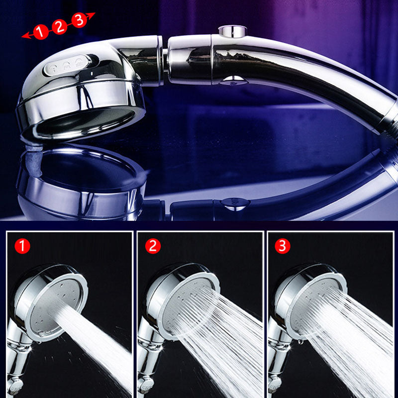 Lisslune | Contemporary Shower Combination Hand Shower Plastic Wall Mount Round Shower Head Combination