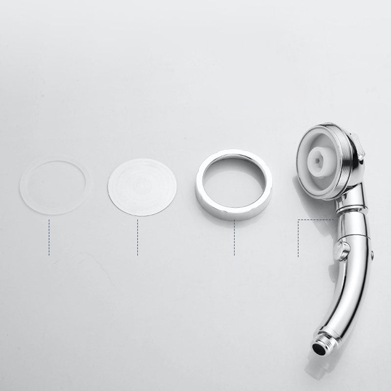 Lisslune | Contemporary Shower Combination Hand Shower Plastic Wall Mount Round Shower Head Combination