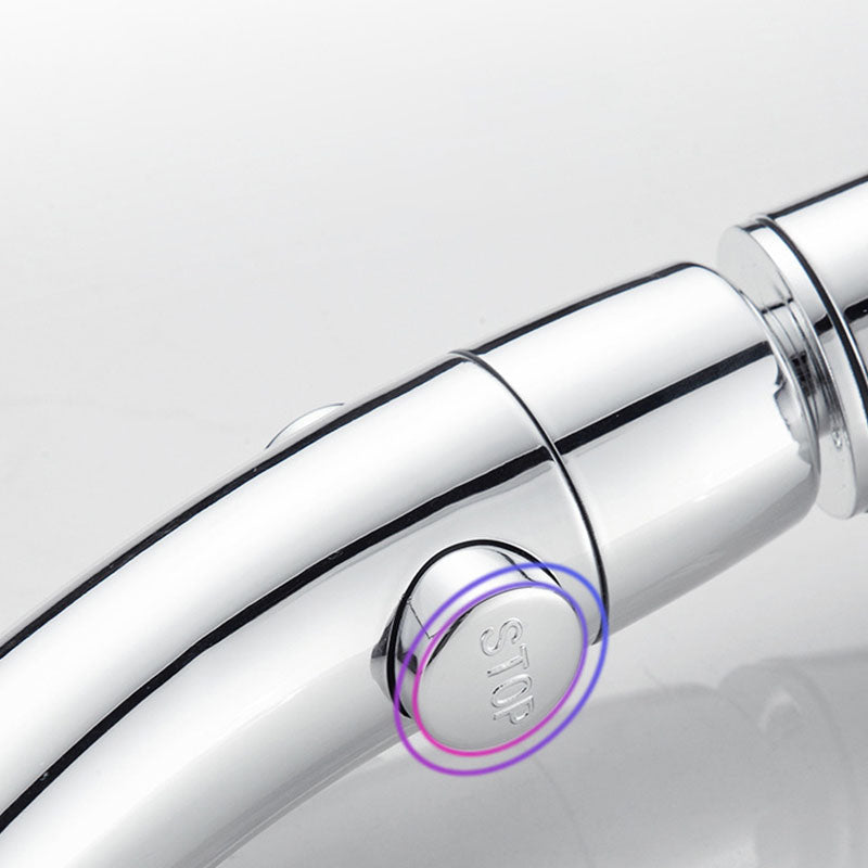 Lisslune | Contemporary Shower Combination Hand Shower Plastic Wall Mount Round Shower Head Combination