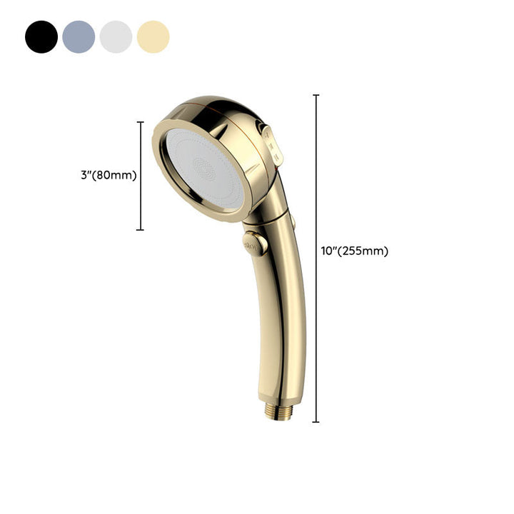 Lisslune | Contemporary Shower Combination Hand Shower Plastic Wall Mount Round Shower Head Combination