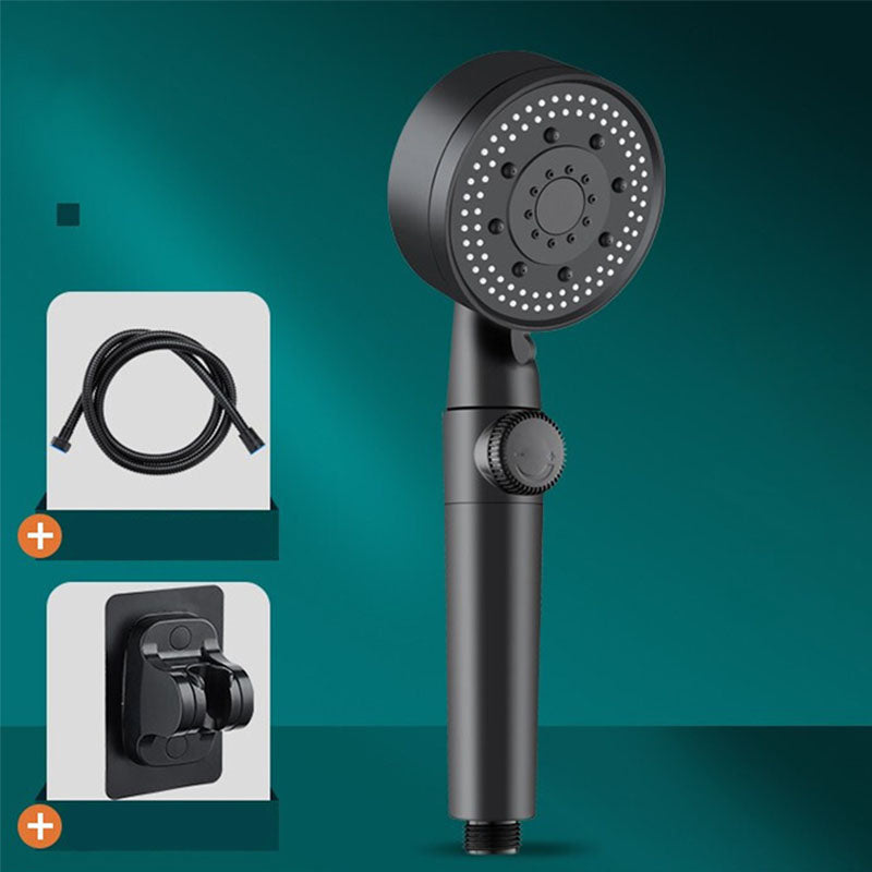 Lisslune | Contemporary Shower Head Combo Hand Shower Plastic Wall Mount Black Shower Head
