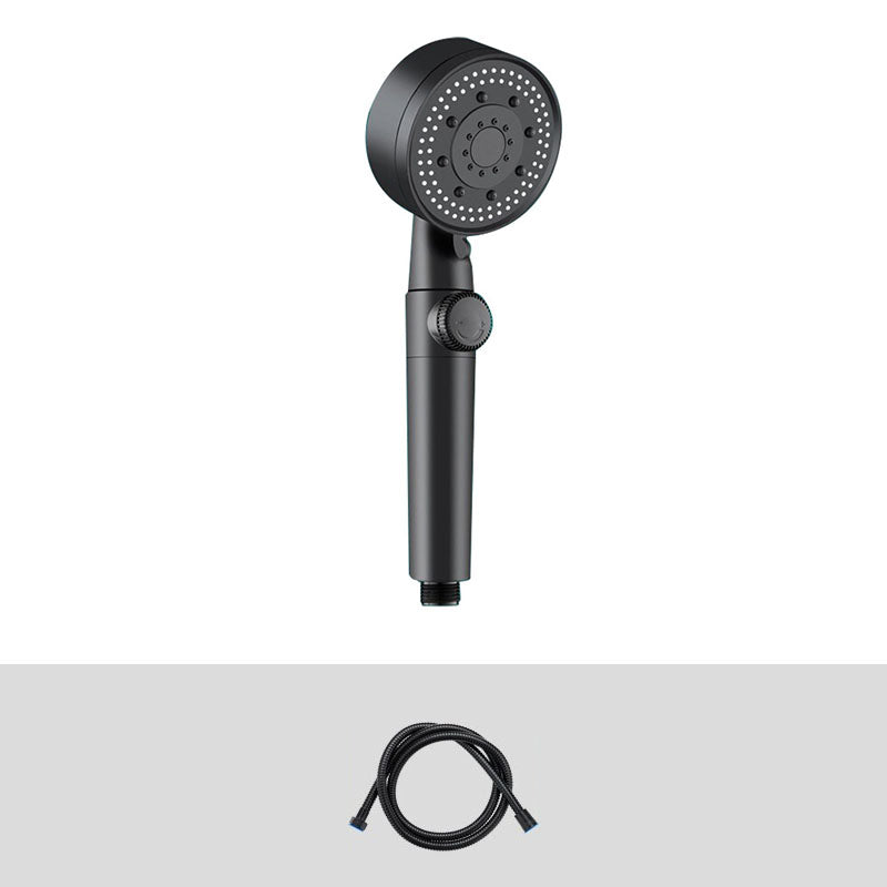 Lisslune | Contemporary Shower Head Combo Hand Shower Plastic Wall Mount Black Shower Head