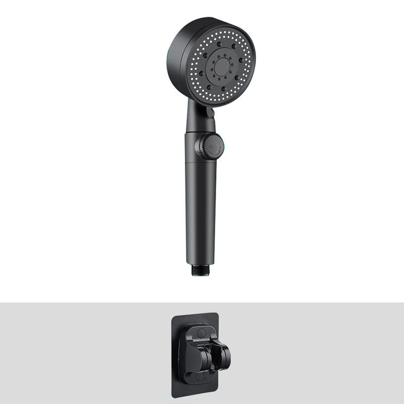Lisslune | Contemporary Shower Head Combo Hand Shower Plastic Wall Mount Black Shower Head