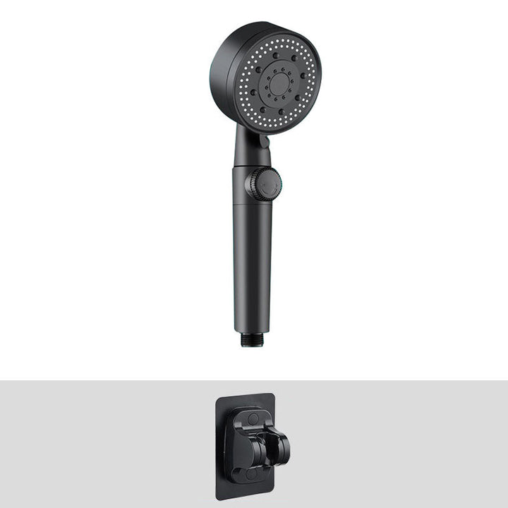 Lisslune | Contemporary Shower Head Combo Hand Shower Plastic Wall Mount Black Shower Head
