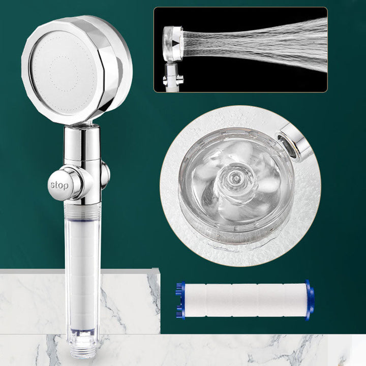 Lisslune | Modern Shower Head Handheld Shower Head Plastic Wall Mount Round Shower Head Combo