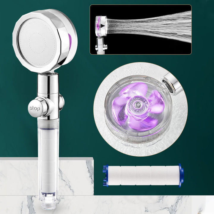 Lisslune | Modern Shower Head Handheld Shower Head Plastic Wall Mount Round Shower Head Combo