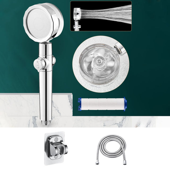 Lisslune | Modern Shower Head Handheld Shower Head Plastic Wall Mount Round Shower Head Combo
