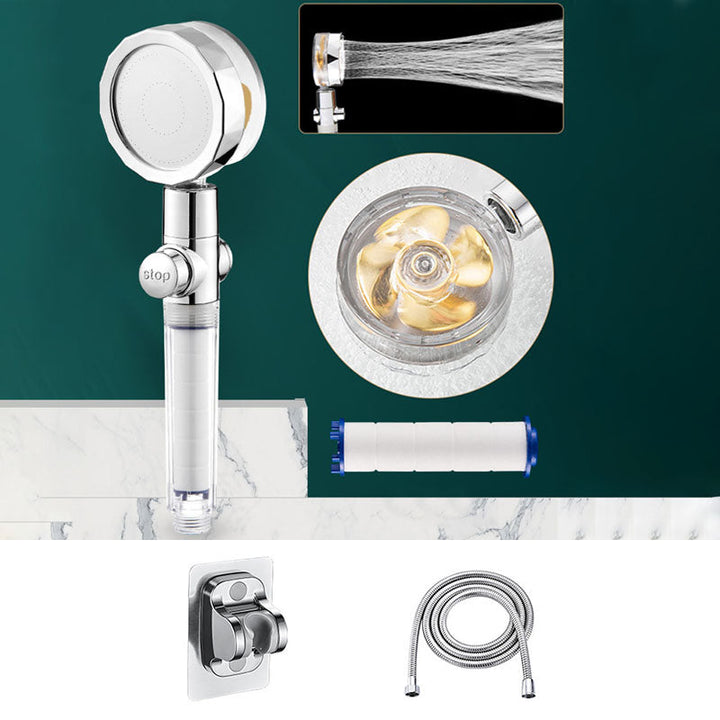 Lisslune | Modern Shower Head Handheld Shower Head Plastic Wall Mount Round Shower Head Combo