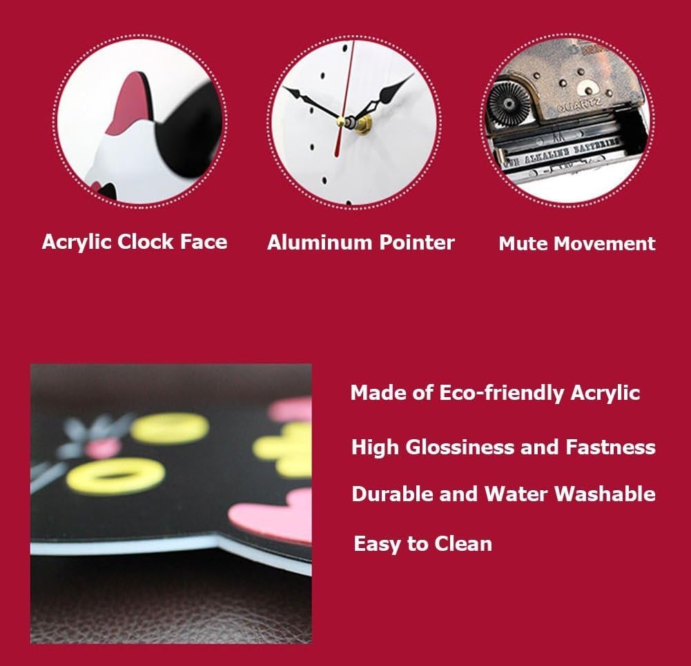 Lisslune | Creative Cute Cat Clock With A Movable Tail