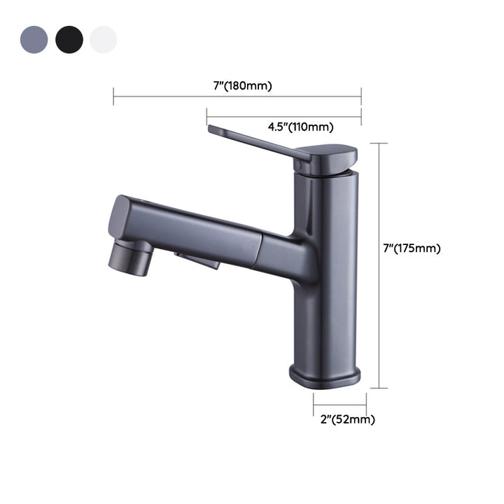 Lisslune | Basin faucet Contemporary single lever mixer tap for bathroom