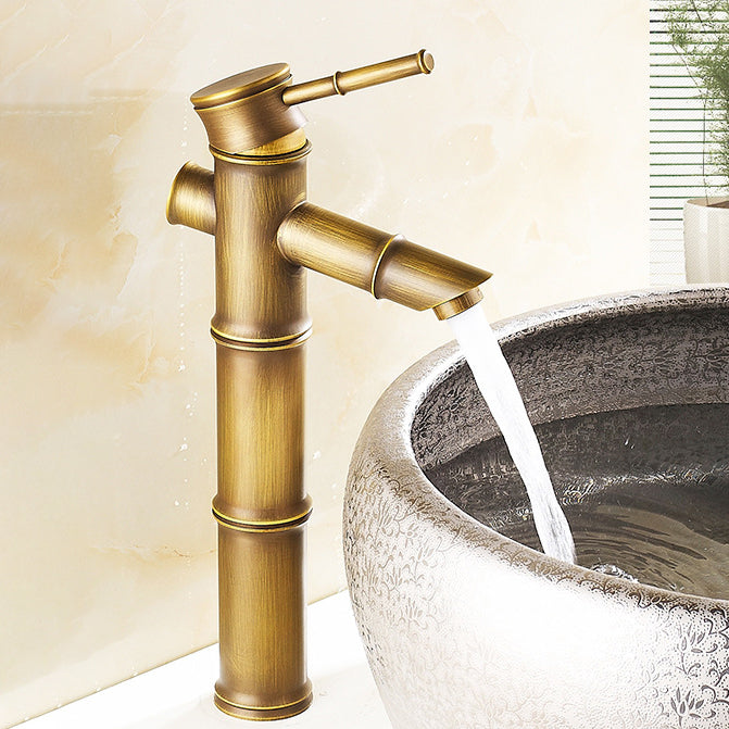 Lisslune | Lever Handle Vessel Faucet Single Hole Basin Faucet Farmhouse Style Sink Faucet