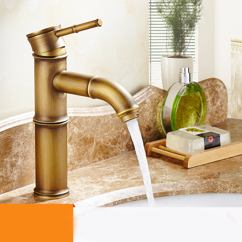 Lisslune | Lever Handle Vessel Faucet Single Hole Basin Faucet Farmhouse Style Sink Faucet