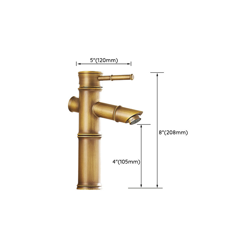 Lisslune | Lever Handle Vessel Faucet Single Hole Basin Faucet Farmhouse Style Sink Faucet
