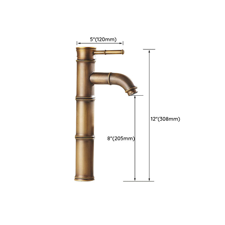 Lisslune | Lever Handle Vessel Faucet Single Hole Basin Faucet Farmhouse Style Sink Faucet