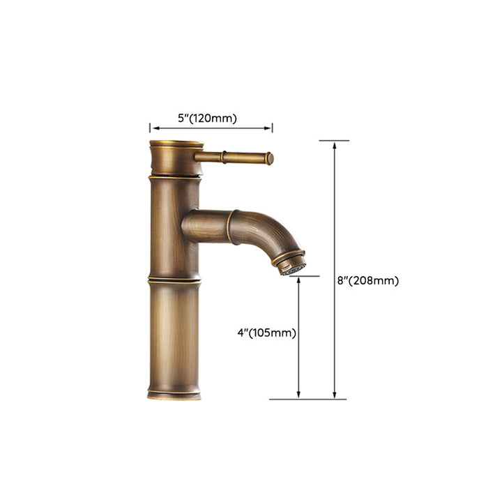 Lisslune | Lever Handle Vessel Faucet Single Hole Basin Faucet Farmhouse Style Sink Faucet