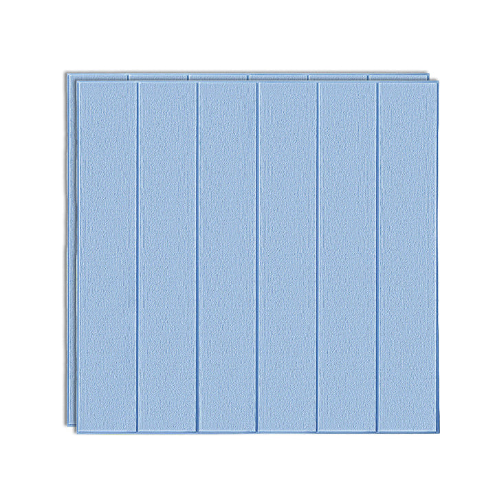 Lisslune | Solid color 3D embossed wall panel waterproof foam interior wall tile