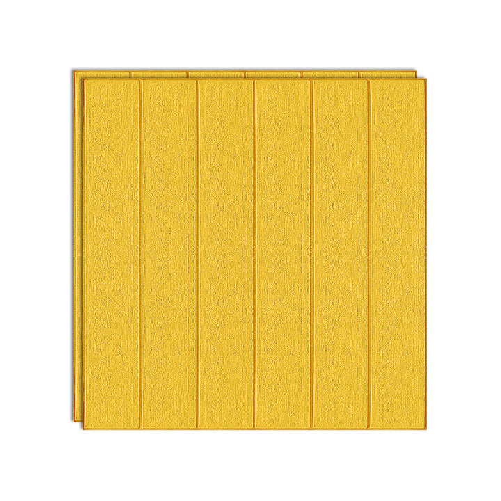 Lisslune | Solid color 3D embossed wall panel waterproof foam interior wall tile