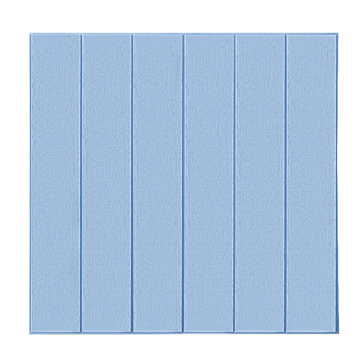 Lisslune | Solid color 3D embossed wall panel waterproof foam interior wall tile